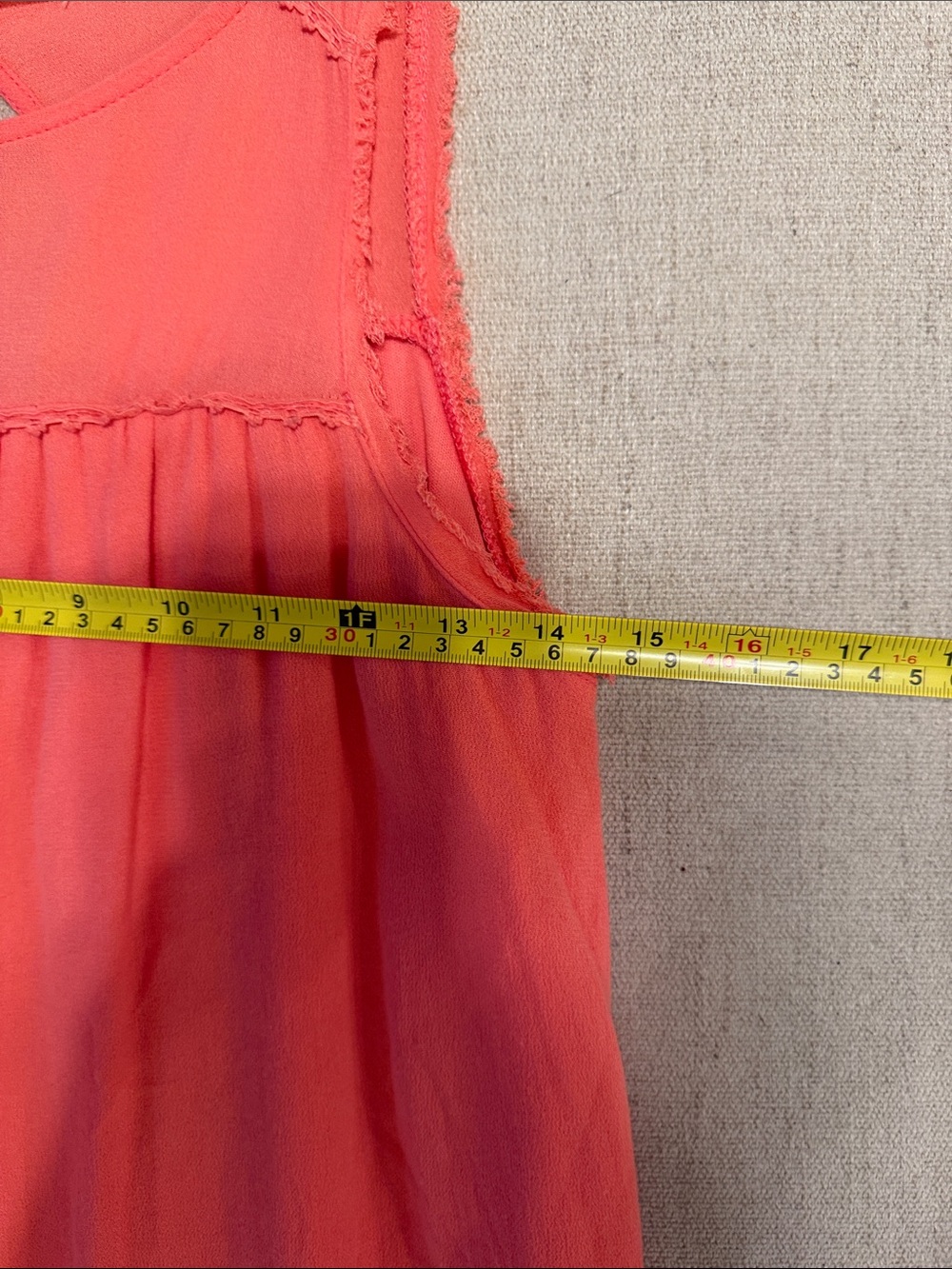 Altar’d State Coral Sleeveless Swing Dress Size S Boho Summer Mini - Picture 5 of 8